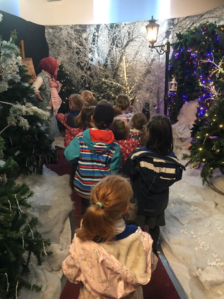 Children at a winter wonderland